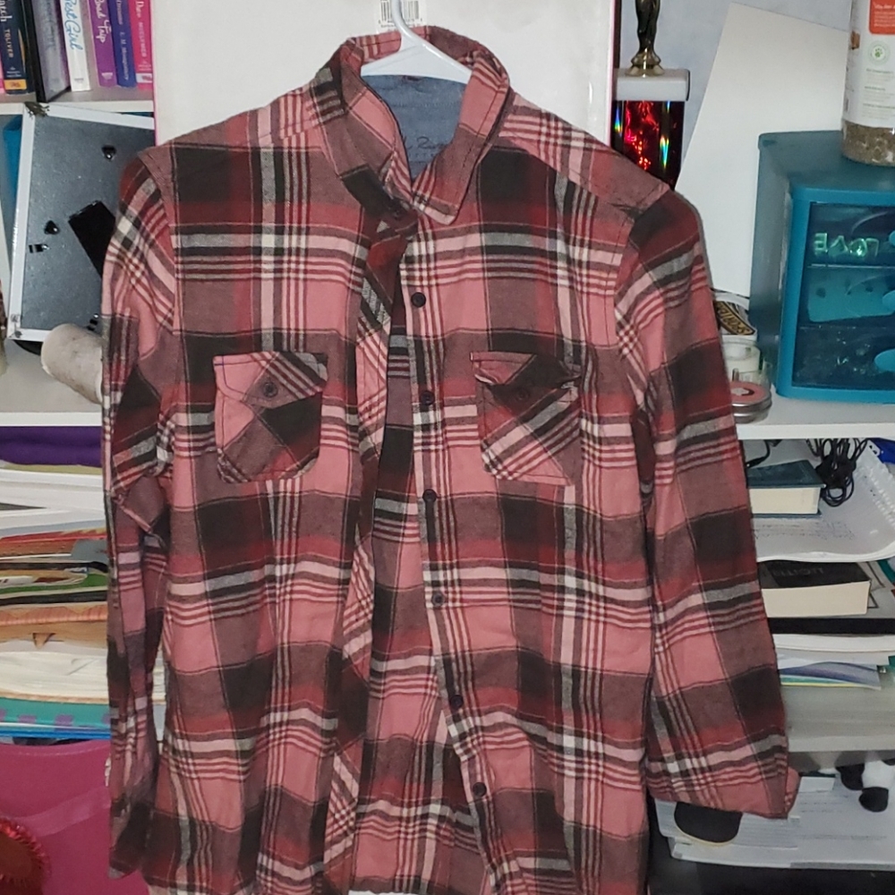 Pink woman's flannel